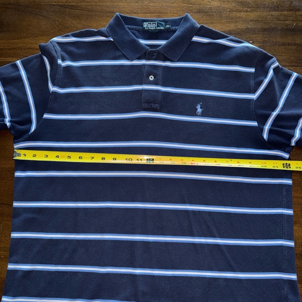 Polo Ralph Lauren S/S Polo Shirts Mens XL Lot of 3 Red Blue Striped Golf Cotton - Picture 5 of 15